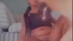 desi girl enjoys with dog