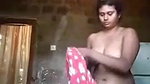 Village girl fingering and showing her black beauty
