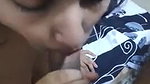 chubby girl drinking cum