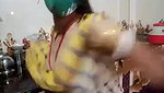 babu kirani showing her nude body in kitchen