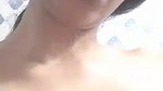 long hair girl boob show