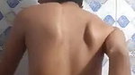 long hair girl boob show