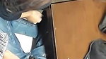 Girlfriend Giving Handjob in College