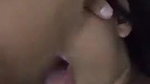 sexy bitch eating cum