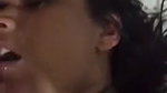 sexy bitch eating cum