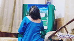 Enjoying Her Work