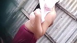 Step sister bathing