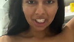 Indian girl talking and showing her boobs