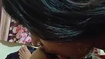 Srilankan girl eating cum