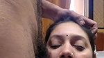 Beautiful Indian wife blowjob