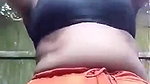 Chubby Bhabhi Bathing Outdoor