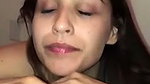Desi bitch eating cum