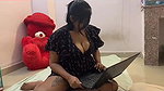 busty bitch fingering pussy