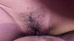 hairy pussy close-up fuck and cum on pussy