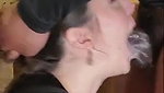 deep throat sucking black cock