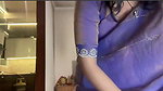 Fit young girl naked in saree and dance