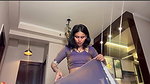 Fit young girl naked in saree and dance