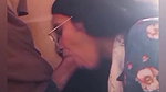horny gf deepthroat blowjob in restaurant