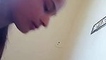 Beautiful girl quickly blowing to cousin