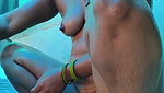 Indian bhabhi bathing