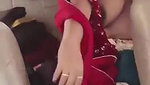 desi aunty dress change in car outdoor