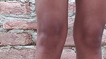 My sisters armpits cut and full bathing