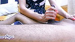 Horny Slut Wife Takes BBC In Hands For Webcam While Everyone Is Watching Live
