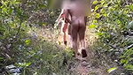 Sexy Indian wife nude and hike with Janvi and Stranger