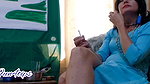 Hot MILF Smoke Cigarette Live