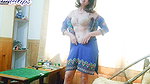 Hot MILF Takes Out Golden Panties