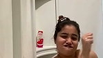Indian girl Taking bath  dance