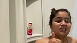 Indian girl Taking bath  dance