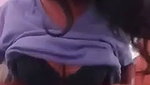 Hot girl pressing her boobs and show