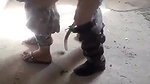 Indian aunty fuck by lover in abounded house