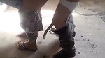 Indian aunty fuck by lover in abounded house