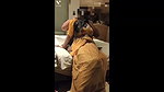 Wife boobs press by husband friend
