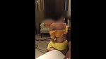 Wife boobs press by husband friend