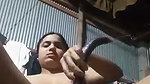 Village girl using big brinjal in her pussy