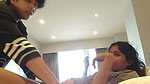 Boyfriend fuck hard to his gf