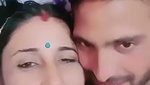 Newly Married Couple Enjoying and showing her boobs