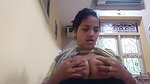 Hot girl boobs press and showing in vc