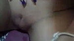 Girl fingering her pussy