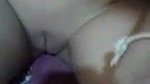Girl fingering her pussy