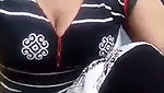 aunty using brinjal for fingering