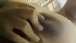Girl showing her huge boobs  rubing her pussy