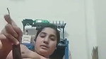 Bhabhi using brinjal as dilo and fingering hard
