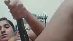 Bhabhi using brinjal as dilo and fingering hard