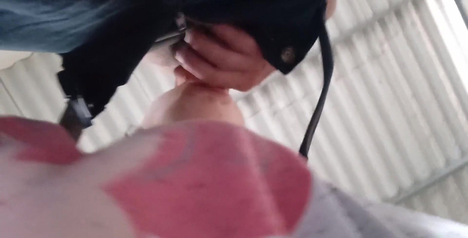 Indian stepmom takes advantage of her free time to give my cock a quick blowjob in the waiting room