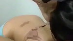Sexy gf blowjob and ass licking of bf