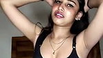 Indian girl showing her sexy figure and fingering in live